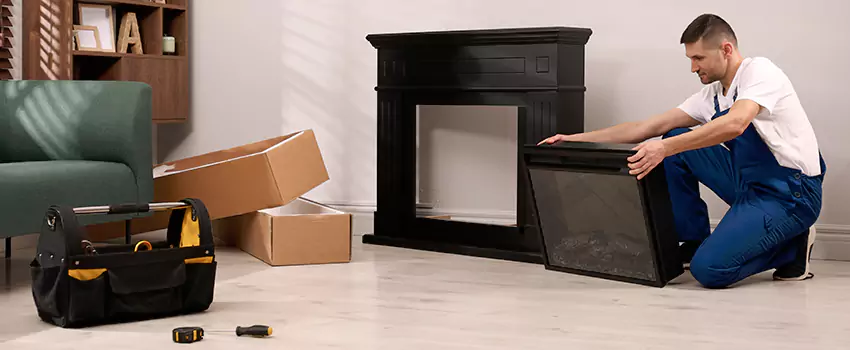 Old Rusted Metal Fireplace Repair And Replacement in Garfield, OH